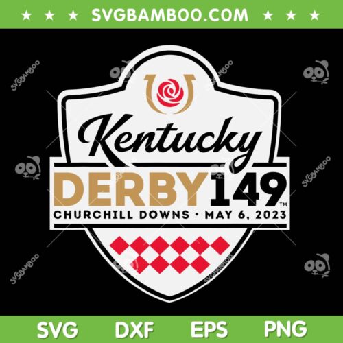 Kentucky Derby 2023 SVG PNG, Kentucky Derby 149 Churchill Downs SVG, Churchill Downs Releases Logo DXF SVG PNG EPS