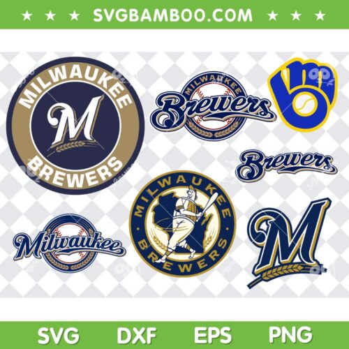 Milwaukee Brewers SVG Bundle, Milwaukee Brewers Logo SVG Bundle, Football Team DXF SVG PNG EPS
