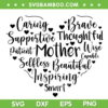 Mother Heart Quote SVG PNG, Mother Heart In Saying SVG, Mom Love Quote DXF SVG PNG EPS