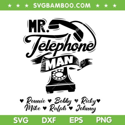 Mr Telephone Man SVG PNG, Ronnie Bobby Ricky Mike Ralph And Johnny SVG, New Edition Band DXF SVG PNG EPS Mr Telephone Man SVG PNG, Ronnie Bobby Ricky Mike Ralph And Johnny SVG, New Edition Band DXF SVG PNG EPS