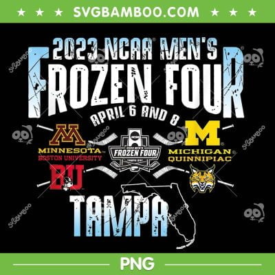 NCAA Frozen Four 2023 PNG, Hockey Frozen Final PNG, 2023 NCAA Mens Frozen Four PNG
