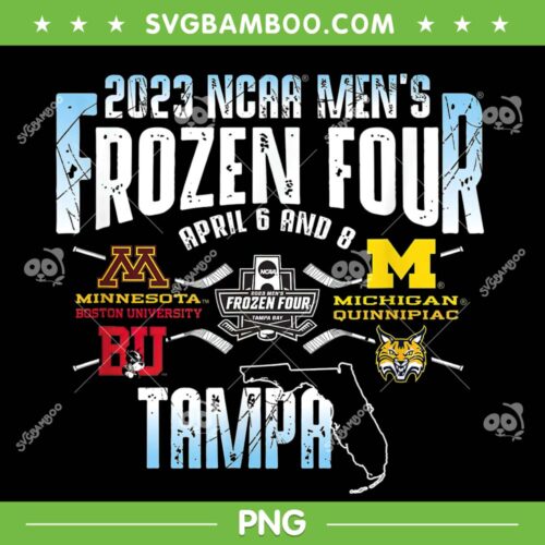 NCAA Frozen Four 2023 PNG, Hockey Frozen Final PNG, 2023 NCAA Mens Frozen Four PNG