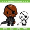 Nick Fury Chibi SVG PNG, Marvel Avengers Fury SVG, Chibi Avengers DXF SVG PNG EPS