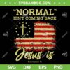 Normal Isn't Coming Back Jesus Is Revelation 14 SVG PNG, Jesus Cross SVG, Christian DXF SVG PNG EPS Normal Isn't Coming Back Jesus Is Revelation 14 SVG PNG, Jesus Cross SVG, Christian DXF SVG PNG EPS