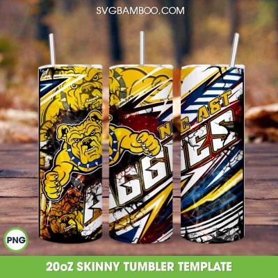 North Carolina AT Aggies Tumbler Wrap PNG, NCAT Mens Basketball Tumbler Template Sublimation, NCAT Aggies 20oz Skinny Tumbler PNG