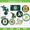 Oakland Athletics SVG Bundle, Oakland Athletics Logo SVG Bundle, Team Athletics DXF SVG PNG EPS