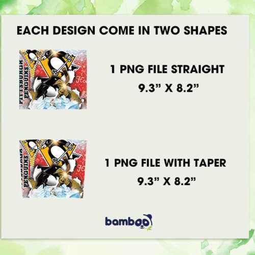 Pittsburgh Penguins Tumbler Wrap, NHL Pittsburgh Penguins Tumbler Template Sublimation, Hockey Teams 20oz Skinny Tumbler PNG