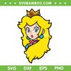 Princess Peach SVG PNG, Super Mario Princess SVG, Nintendo Super Mario Princess DXF SVG PNG EPS