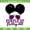 Purple Up Military Child SVG PNG, Girl Leopard Sunglasses Purple Up Military SVG, Military Child Month DXF SVG PNG EPS