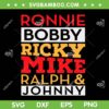 Retro Ronnie Bobby Ricky Mike Ralph And Johnny SVG PNG, New Edition Band SVG, 2023 Music DXF SVG PNG EPS