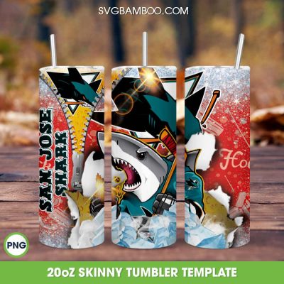 San Jose Sharks Tumbler Wrap, San Jose Sharks Logo Tumbler Template Sublimation, Hockey Sports 20oz Skinny Tumbler PNG San Jose Sharks Tumbler Wrap, San Jose Sharks Logo Tumbler Template Sublimation, Hockey Sports 20oz Skinny Tumbler PNG