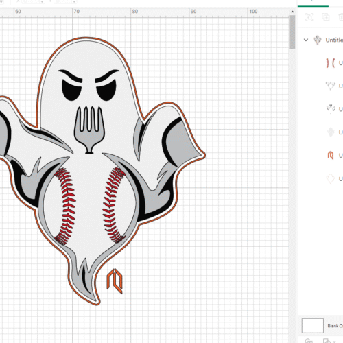 Ghost Forkball SVG PNG