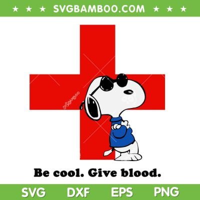 Snoopy Blood Donation SVG PNG, Snoopy Red Cross SVG, American Red Cross Snoopy DXF SVG PNG EPS Snoopy Blood Donation SVG PNG, Snoopy Red Cross SVG, American Red Cross Snoopy DXF SVG PNG EPS