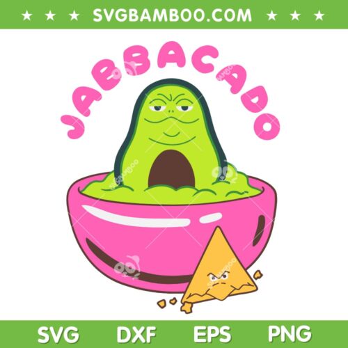 Star Wars Jabbacado SVG PNG, Jabba the Hutt Avocado SVG, Guacamole Star Wars DXF SVG PNG EPS