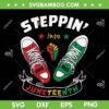 Steppin Into Juneteenth SVG PNG, Juneteenth Shoes SVG, Juneteenth Since 1865 DXF SVG PNG EPS