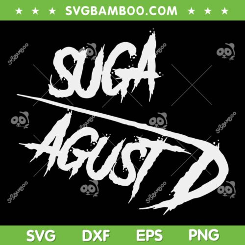 Suga Agust D SVG PNG, Suga Agust D World Tour SVG, BTS Kpop DXF SVG PNG EPS