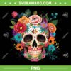 Sugar Skull With Flowers Colorful PNG, Day Of The Dead Skull PNG, Sugar Skull Floral PNG Sugar Skull With Flowers Colorful PNG, Day Of The Dead Skull PNG, Sugar Skull Floral PNG