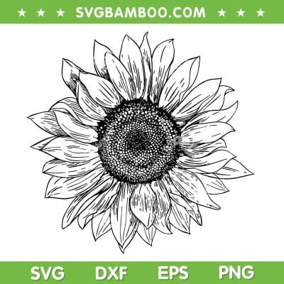 Sunflower For Mothers Day SVG PNG, Black And White Sunflower Art SVG, Sunflower Black DXF SVG PNG EPS Sunflower For Mothers Day SVG PNG, Black And White Sunflower Art SVG, Sunflower Black DXF SVG PNG EPS