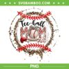 Tee Ball Mom Leopard PNG, Baseball Mom Leopard Mother's Day PNG, Tee Ball Mom PNG