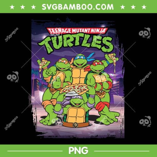 Teenage Mutant Ninja Turtles Poster PNG, Ninja Turtles Classic Retro PNG, Ninja Turtles PNG