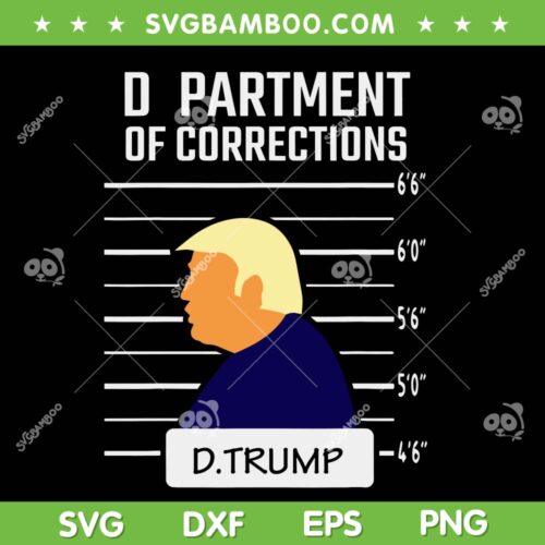 Trump MugShot SVG, Donald Trump Not Guilty SVG PNG, Free Trump DXF SVG PNG EPS