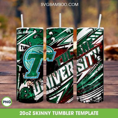 Tulane Green Wave Tumbler Wrap PNG, Tulane University Tumbler Template Sublimation, HBCU Teams 20oz Skinny Tumbler PNG Tulane Green Wave Tumbler Wrap PNG, Tulane University Tumbler Template Sublimation, HBCU Teams 20oz Skinny Tumbler PNG