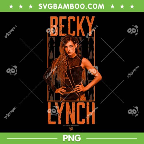 WWE Becky Lynch Power Pose PNG, Becky Portrait PNG, Becky Lynch WWE PNG