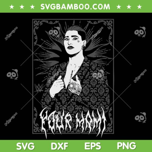 WWE Your Mami Rhea Ripley SVG PNG, Rhea Ripley Portrait Tarot Card SVG, Your Mami DXF SVG PNG EPS