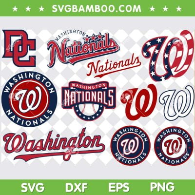 Washington Nations SVG Bundle, Washington Nations Logo SVG Bundle, MLB Team DXF SVG PNG EPS
