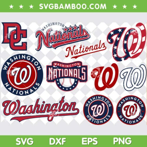 Washington Nations SVG Bundle, Washington Nations Logo SVG Bundle, MLB Team DXF SVG PNG EPS