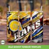 Albany State Golden Rams Tumbler Wrap PNG, HBCU Golden Rams Tumbler Template Sublimation, Team HBCU 20oz Skinny Tumbler PNG