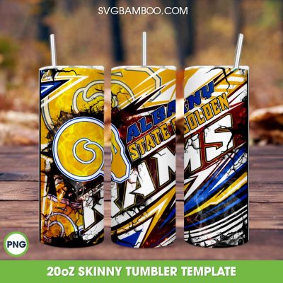 Albany State Golden Rams Tumbler Wrap PNG, HBCU Golden Rams Tumbler Template Sublimation, Team HBCU 20oz Skinny Tumbler PNG Albany State Golden Rams Tumbler Wrap PNG, HBCU Golden Rams Tumbler Template Sublimation, Team HBCU 20oz Skinny Tumbler PNG