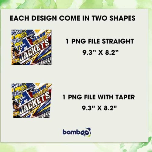 Allen University Yellow Jackets Tumbler Wrap PNG, Allen Yellow Jackets Tumbler Template Sublimation, HCBU University 20oz Skinny Tumbler PNG Allen University Yellow Jackets Tumbler Wrap PNG, Allen Yellow Jackets Tumbler Template Sublimation, HCBU University 20oz Skinny Tumbler PNG