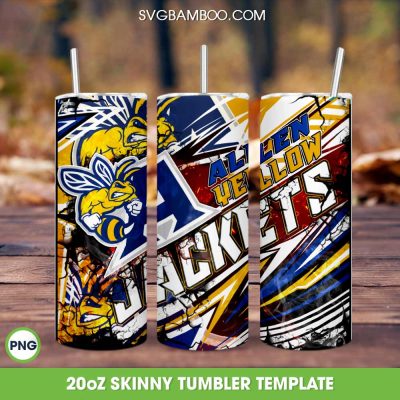 Allen University Yellow Jackets Tumbler Wrap PNG, Allen Yellow Jackets Tumbler Template Sublimation, HCBU University 20oz Skinny Tumbler PNG Allen University Yellow Jackets Tumbler Wrap PNG, Allen Yellow Jackets Tumbler Template Sublimation, HCBU University 20oz Skinny Tumbler PNG