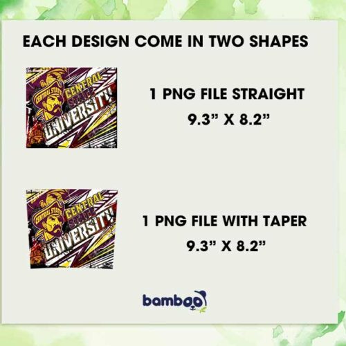 Central State University Basketball Tumbler Wrap PNG, Central State University Tumbler Template Sublimation, HBCU Team 20oz Skinny Tumbler PNG