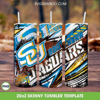 Southern Jaguars Tumbler Wrap PNG, Southern University Jaguars Tumbler Template Sublimation, 2023 HBCU Teams 20oz Skinny Tumbler PNG Southern Jaguars Tumbler Wrap PNG, Southern University Jaguars Tumbler Template Sublimation, 2023 HBCU Teams 20oz Skinny Tumbler PNG