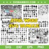 Star Wars Ultimate SVG Bundle, Starwars Silhouette SVG Bundle, The Mandalorian DXF SVG PNG EPS