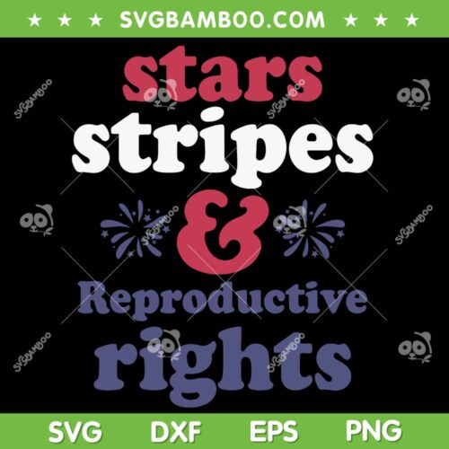 Stars Stripes And Reproductive Rights SVG PNG, 4th Of July SVG, Patriotic DXF SVG PNG EPS