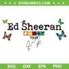 Ed Sheeran 2023 Tour SVG PNG, Retro Ed Sheeran Mathematics SVG, Ed Sheeran Tour DXF SVG PNG EPS