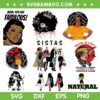 Afro Womens SVG Bundle, African American Woman SVG Bundle, Black Sistas DXF SVG PNG EPS