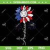 America Sunflower 4th Of July SVG PNG, Independence Day Patriotic SVG, USA Flag Flower DXF SVG PNG EPS America Sunflower 4th Of July SVG PNG, Independence Day Patriotic SVG, USA Flag Flower DXF SVG PNG EPS