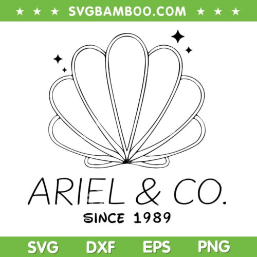 Ariel Company SVG PNG, Family Vacation Trip SVG, Ariel And Co Since 1989 DXF SVG PNG EPS