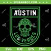 Austin Los Verdes SVG PNG, Skull Austin Soccer FC SVG, Austin Skull Logo DXF SVG PNG EPS