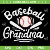Baseball Grandma SVG PNG, Baseball Player SVG, Baseball Game Day DXF SVG PNG EPS