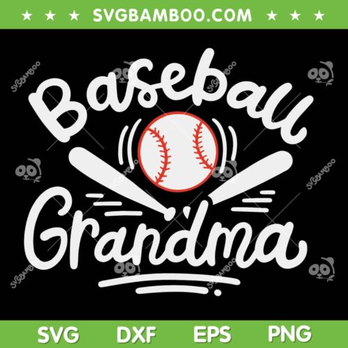 Baseball Grandma SVG PNG, Baseball Player SVG, Baseball Game Day DXF SVG PNG EPS