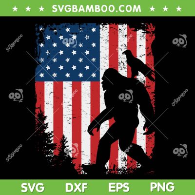 Bigfoot 4th of July Bald Eagle SVG PNG, Bigfoot American Flag SVG, USA Bigfoot DXF SVG PNG EPS Bigfoot 4th of July Bald Eagle SVG PNG, Bigfoot American Flag SVG, USA Bigfoot DXF SVG PNG EPS