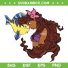 Black Ariel And Flounder SVG PNG, The Little Mermaid Black Ariel Princess SVG, Little Mermaid DXF SVG PNG EPS