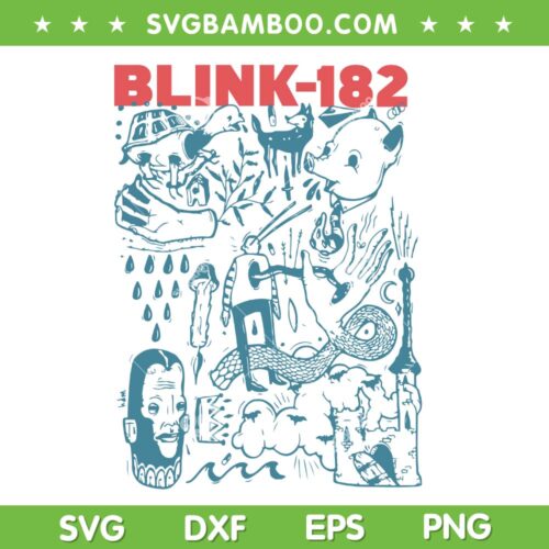 Blink 182 2023 Tour SVG PNG, Hot Album Blink 182 Band SVG, Music Band DXF SVG PNG EPS