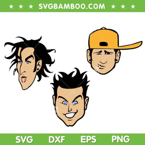 Blink 182 Band SVG PNG, Mark Hoppus And Scott Raynor SVG, Blink 182 World Tour DXF SVG PNG EPS