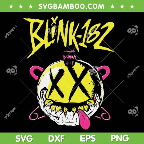 Blink 182 SVG PNG, Rock Music Band Blink 182 SVG, Rock Band Tour DXF SVG PNG EPS